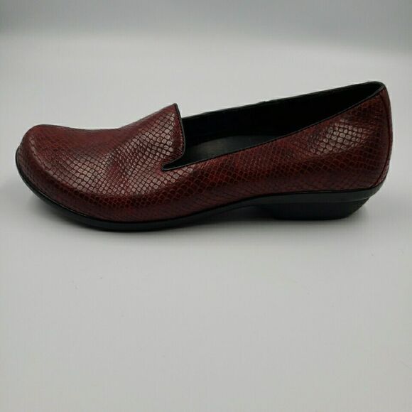 Dansko Womens Loafer Shoes Olivia Faux Snakeskin Leather Slip-On Loafer Size 38 - Picture 6 of 16